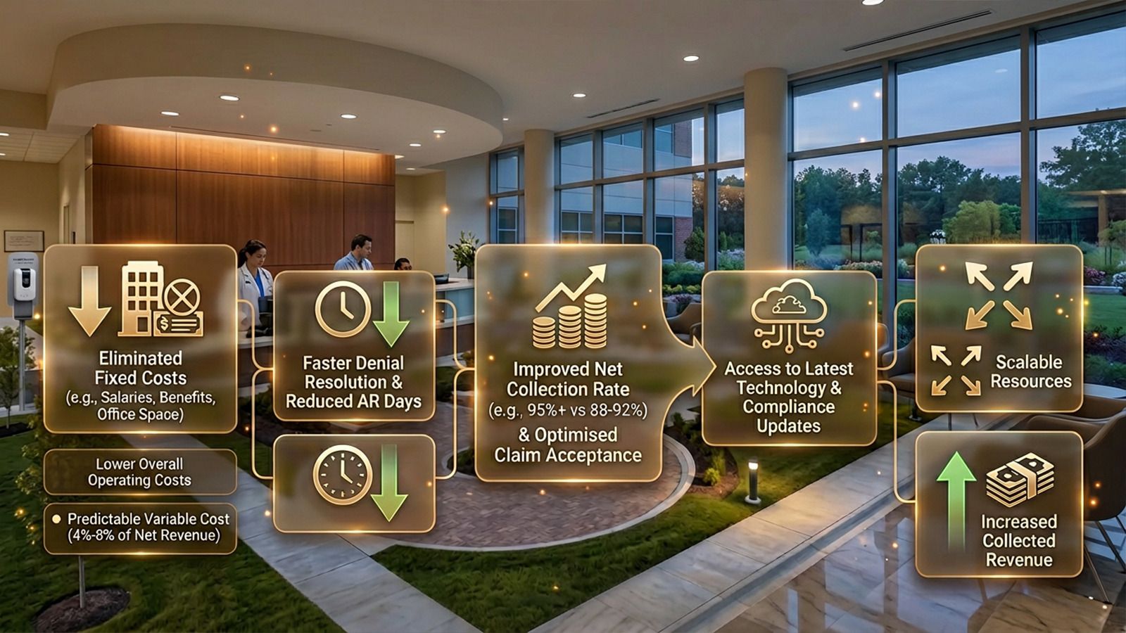 Why outsourcing Revenue Cycle Management may be more cost-effective than maintaining 10 in-house billers for a $ 1 mn/mo practice